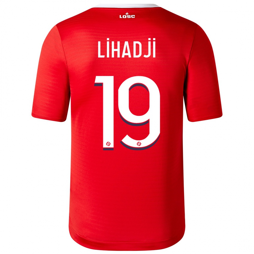 Homem Camisola Isaac Lihadji #19 Vermelho Principal 2023/24 Camisa
