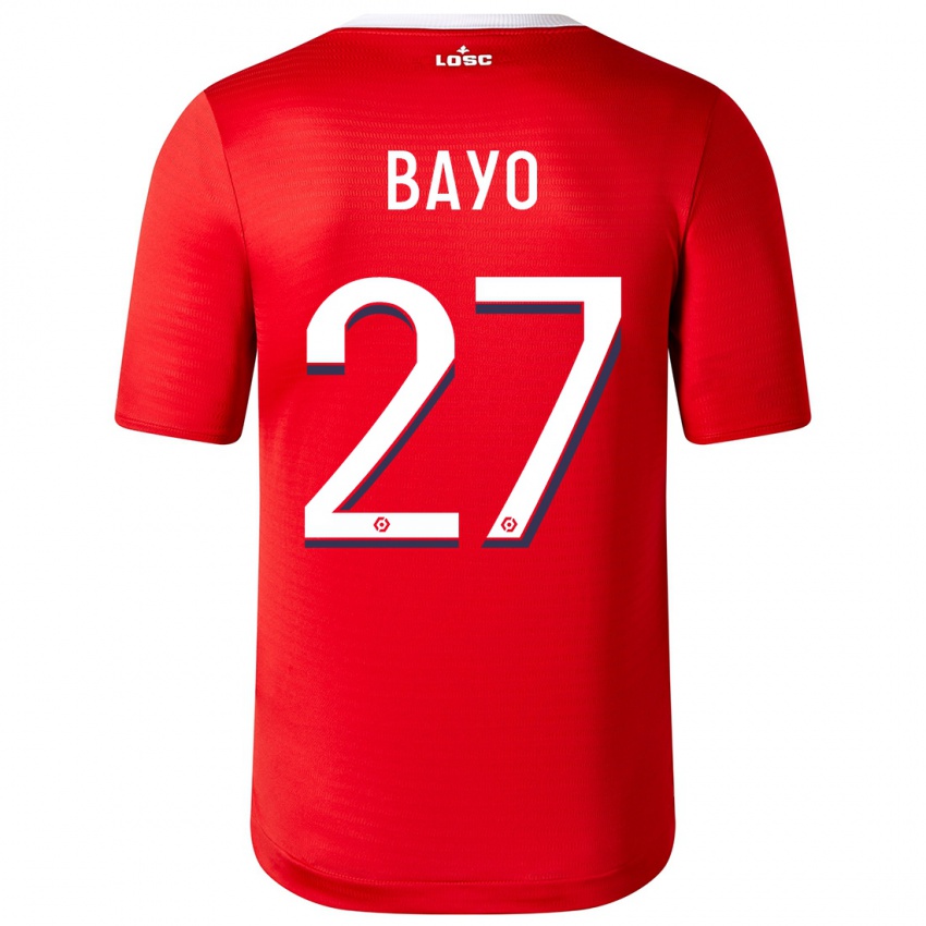 Homem Camisola Mohamed Bayo #27 Vermelho Principal 2023/24 Camisa