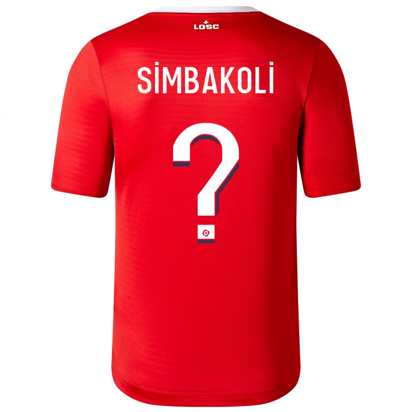 Homem Camisola Mamadou Simbakoli #0 Vermelho Principal 2023/24 Camisa
