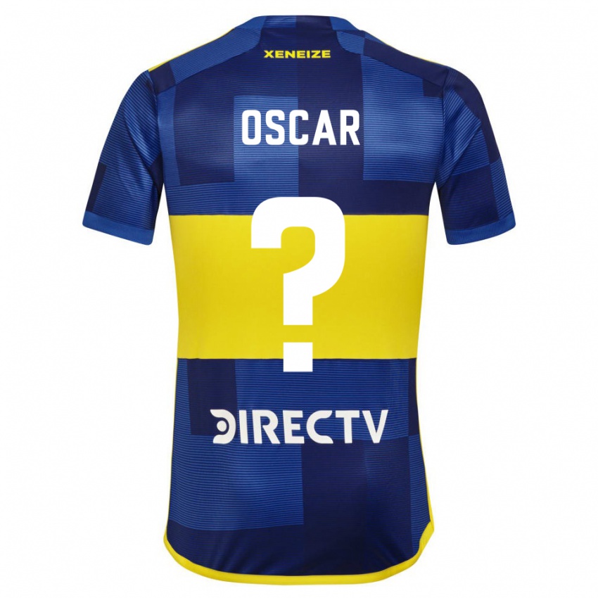 Homem Camisola Oscar Romero #0 Azul Escuro Amarelo Principal 2023/24 Camisa