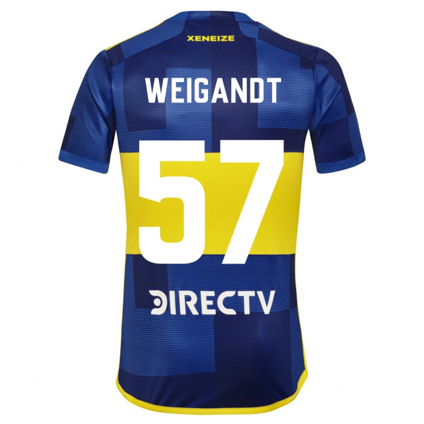 Homem Camisola Marcelo Weigandt #57 Azul Escuro Amarelo Principal 2023/24 Camisa