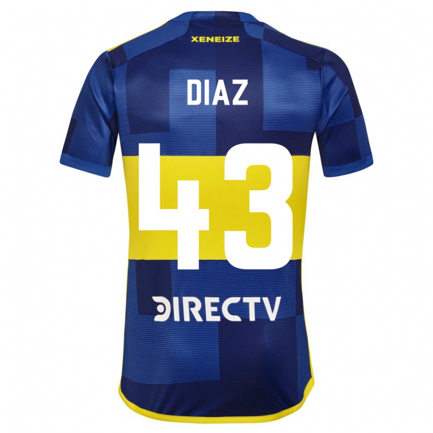 Homem Camisola Tomas Diaz #43 Azul Escuro Amarelo Principal 2023/24 Camisa