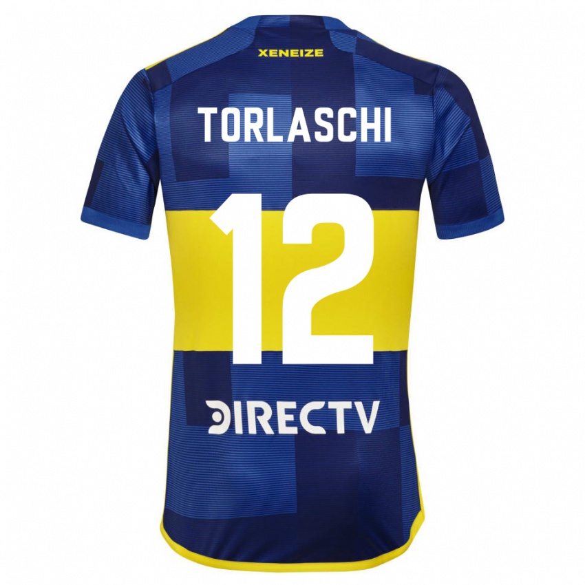 Homem Camisola Lucas Torlaschi #12 Azul Escuro Amarelo Principal 2023/24 Camisa