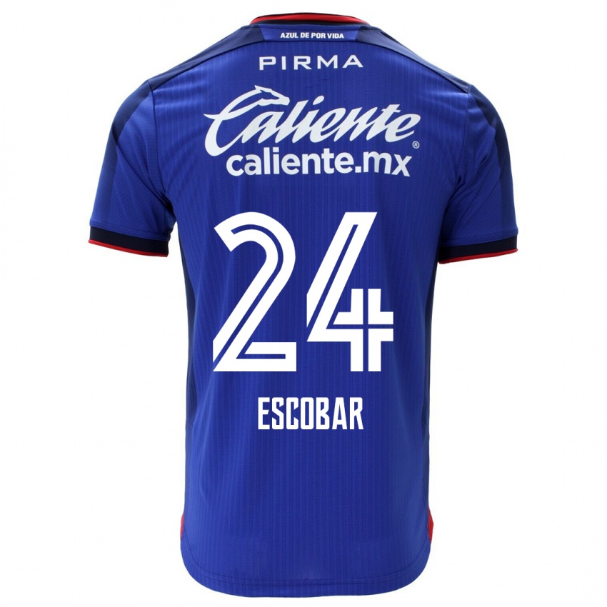 Homem Camisola Juan Escobar #24 Azul Principal 2023/24 Camisa