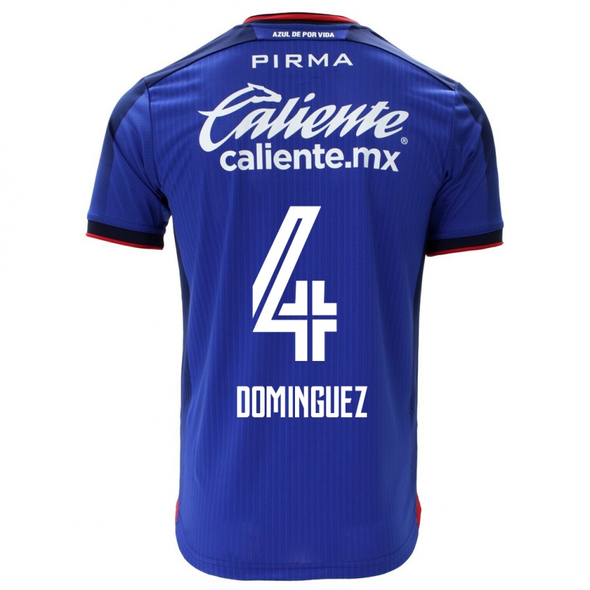 Homem Camisola Julio Cesar Dominguez #4 Azul Principal 2023/24 Camisa