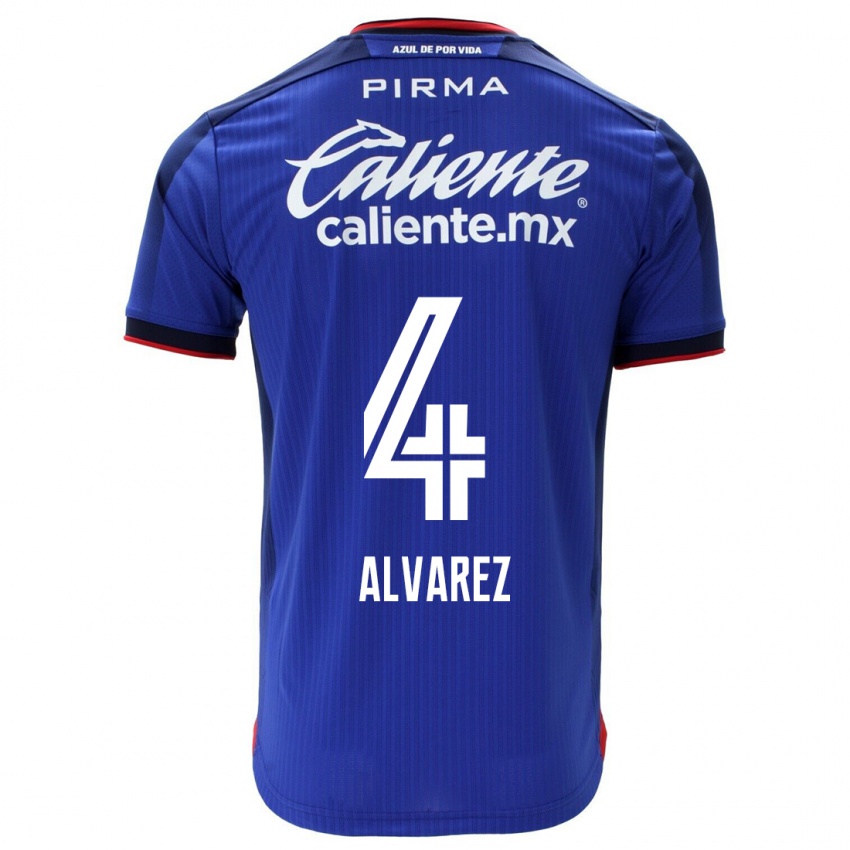 Homem Camisola Gabriela Alvarez #4 Azul Principal 2023/24 Camisa