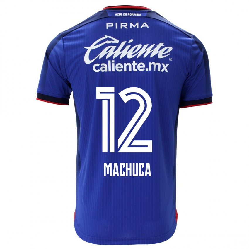 Homem Camisola Gabriela Machuca #12 Azul Principal 2023/24 Camisa