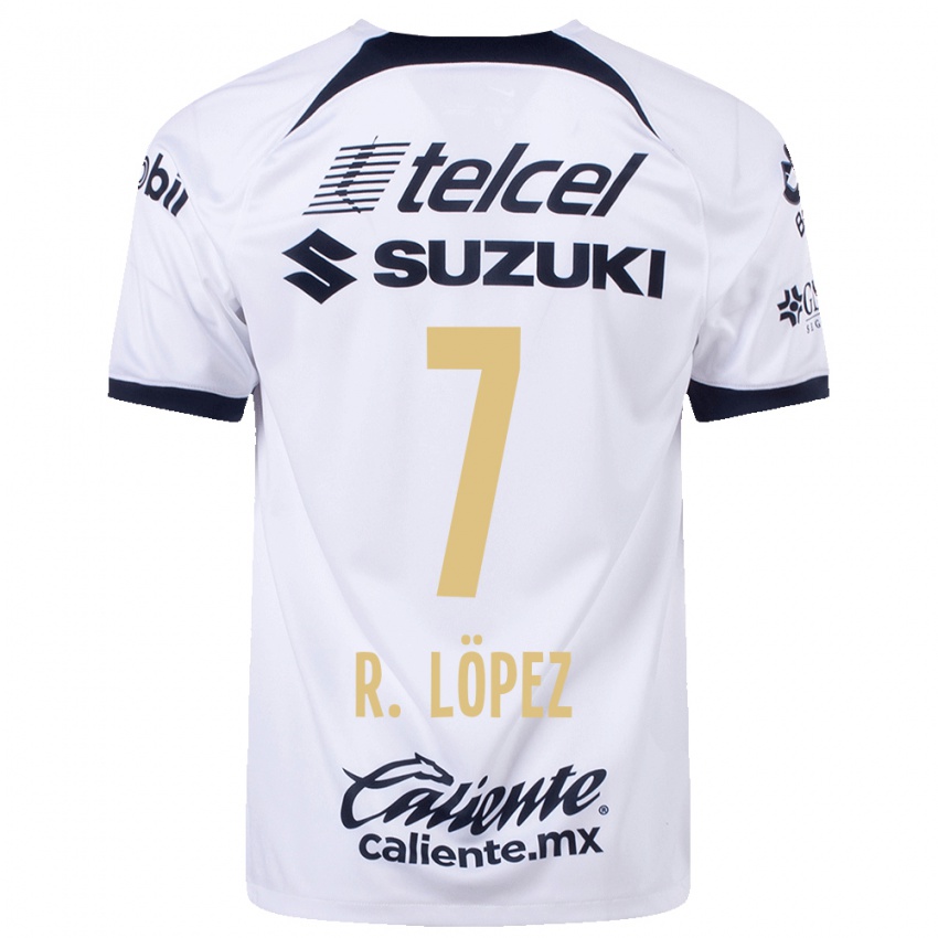 Homem Camisola Rodrigo López #7 Branco Principal 2023/24 Camisa