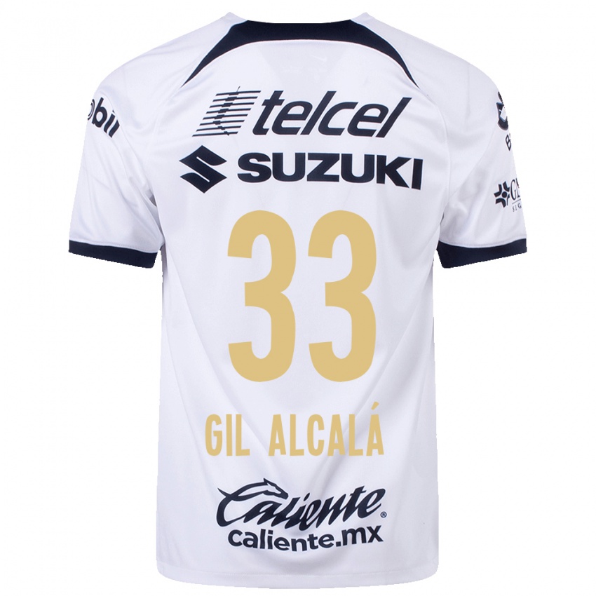 Homem Camisola Gil Alcala #33 Branco Principal 2023/24 Camisa