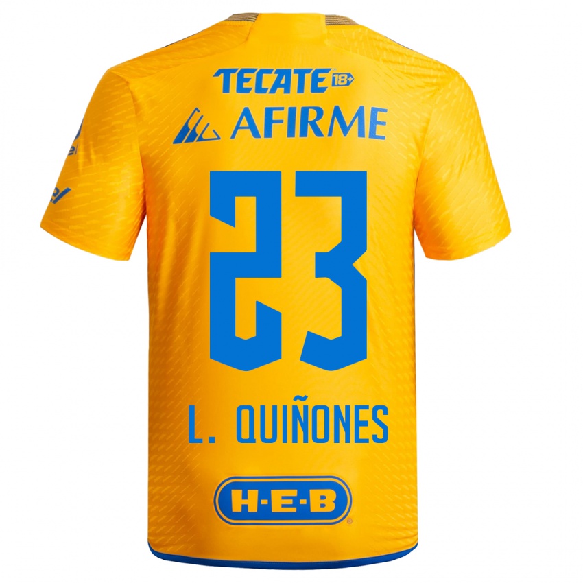 Homem Camisola Luis Quinones #23 Amarelo Principal 2023/24 Camisa