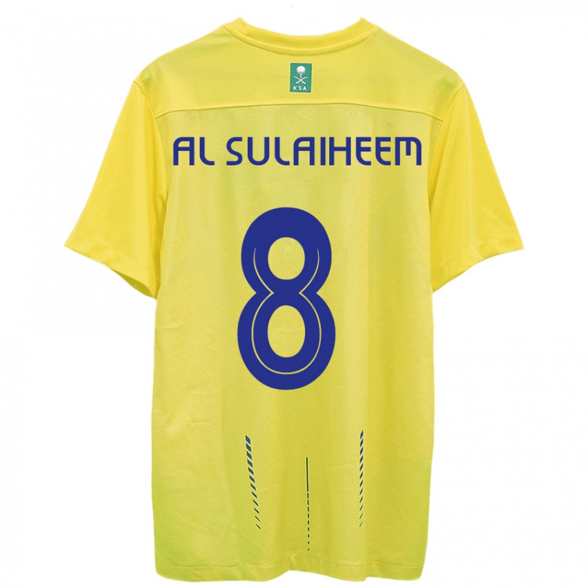 Homem Camisola Abdulmajeed Al-Sulaiheem #8 Amarelo Principal 2023/24 Camisa