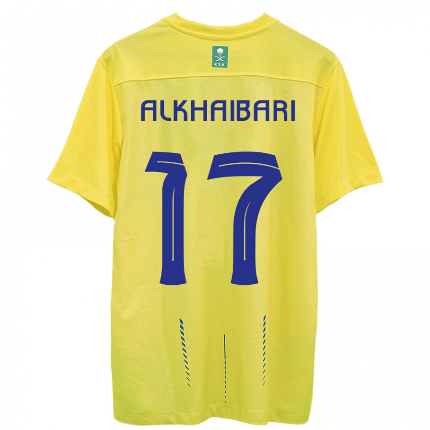 Homem Camisola Abdullah Al-Khaibari #17 Amarelo Principal 2023/24 Camisa