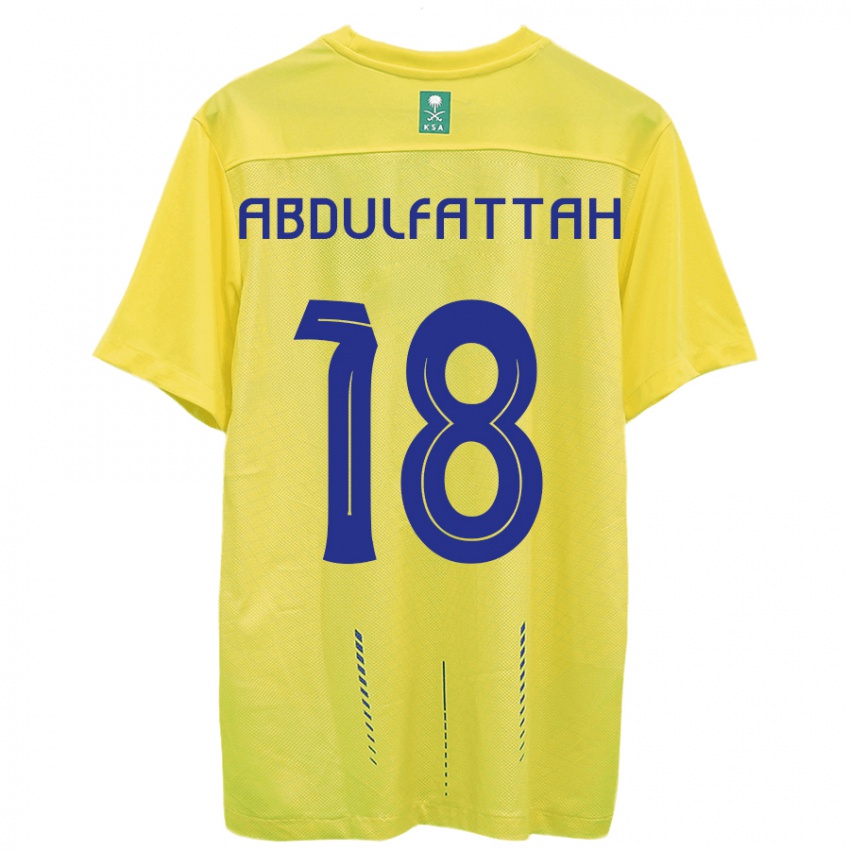 Homem Camisola Abdulfattah Adam #18 Amarelo Principal 2023/24 Camisa