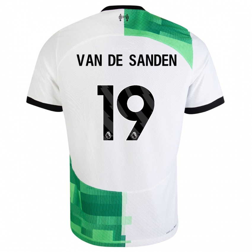 Homem Camisola Shanice Van De Sanden #19 Branco Verde Alternativa 2023/24 Camisa