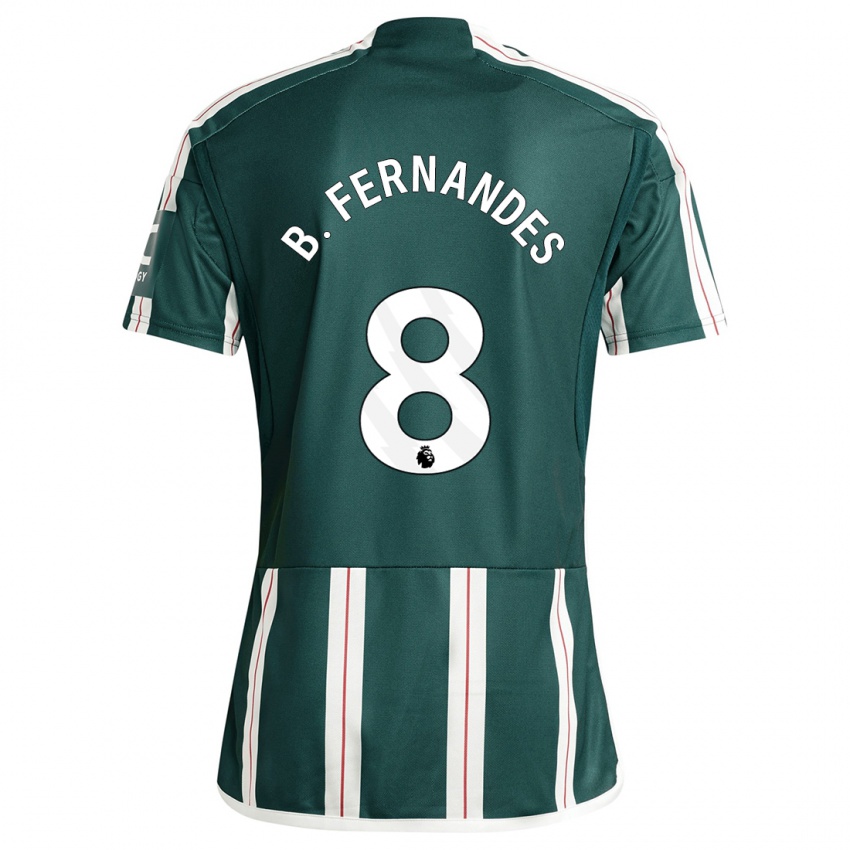 Homem Camisola Bruno Fernandes #8 Verde Escuro Alternativa 2023/24 Camisa