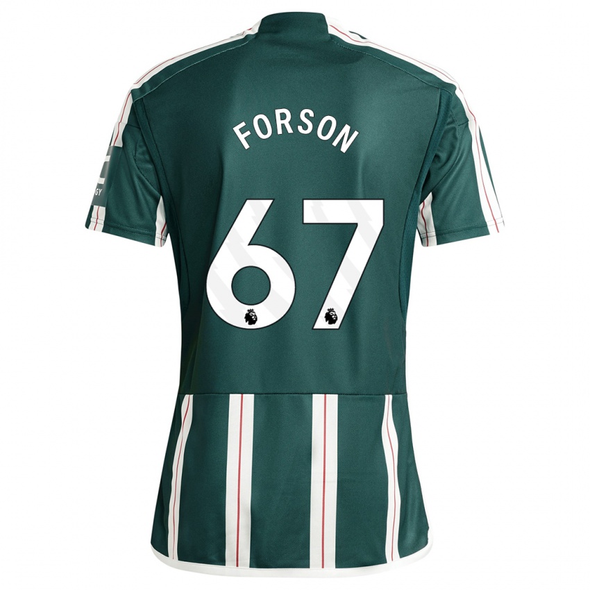 Homem Camisola Omari Forson #67 Verde Escuro Alternativa 2023/24 Camisa