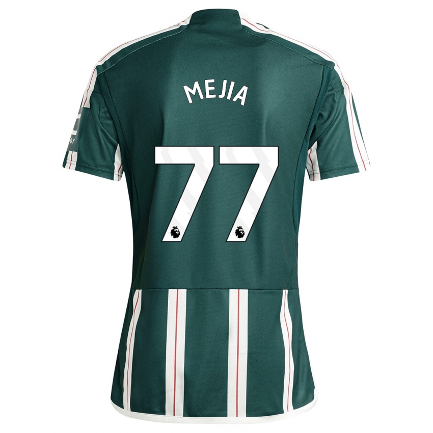 Homem Camisola Mateo Mejia #77 Verde Escuro Alternativa 2023/24 Camisa