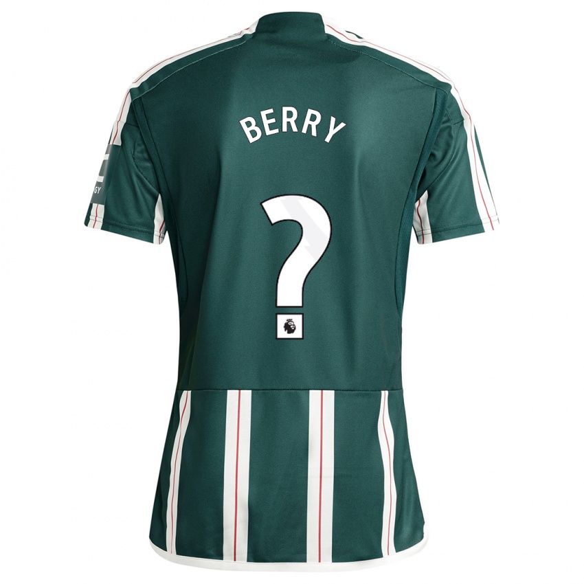 Homem Camisola Adam Berry #0 Verde Escuro Alternativa 2023/24 Camisa
