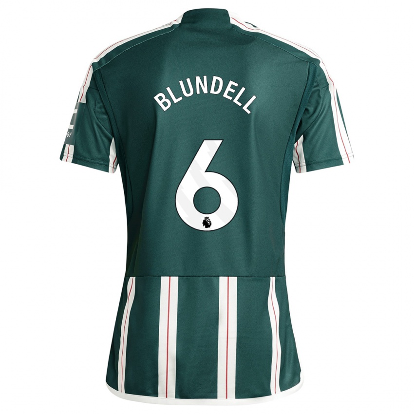 Homem Camisola Hannah Blundell #6 Verde Escuro Alternativa 2023/24 Camisa