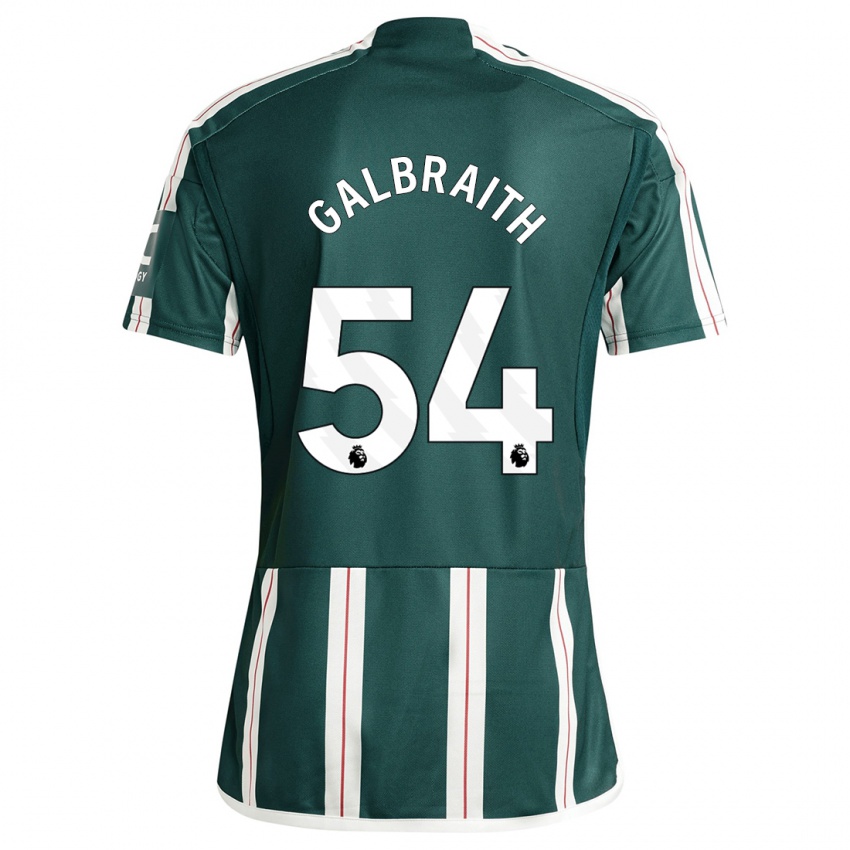 Homem Camisola Ethan Galbraith #54 Verde Escuro Alternativa 2023/24 Camisa