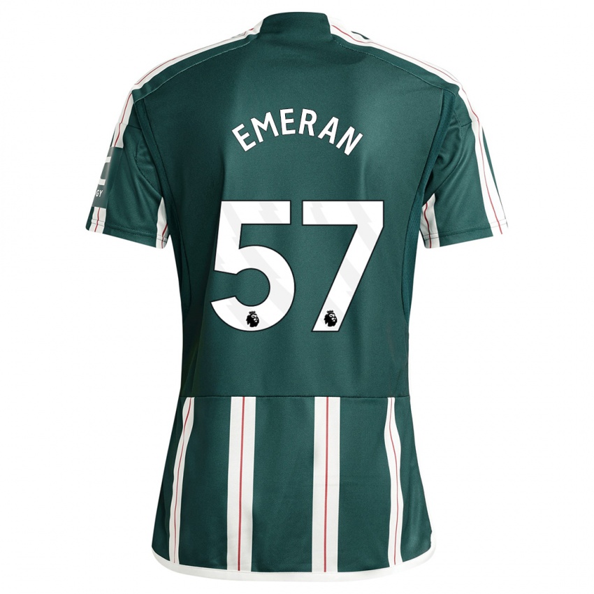 Homem Camisola Noam Emeran #57 Verde Escuro Alternativa 2023/24 Camisa