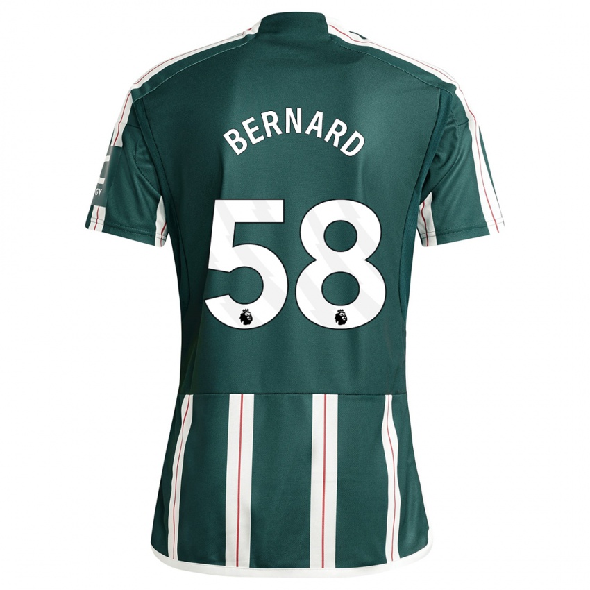 Homem Camisola Bernard #58 Verde Escuro Alternativa 2023/24 Camisa