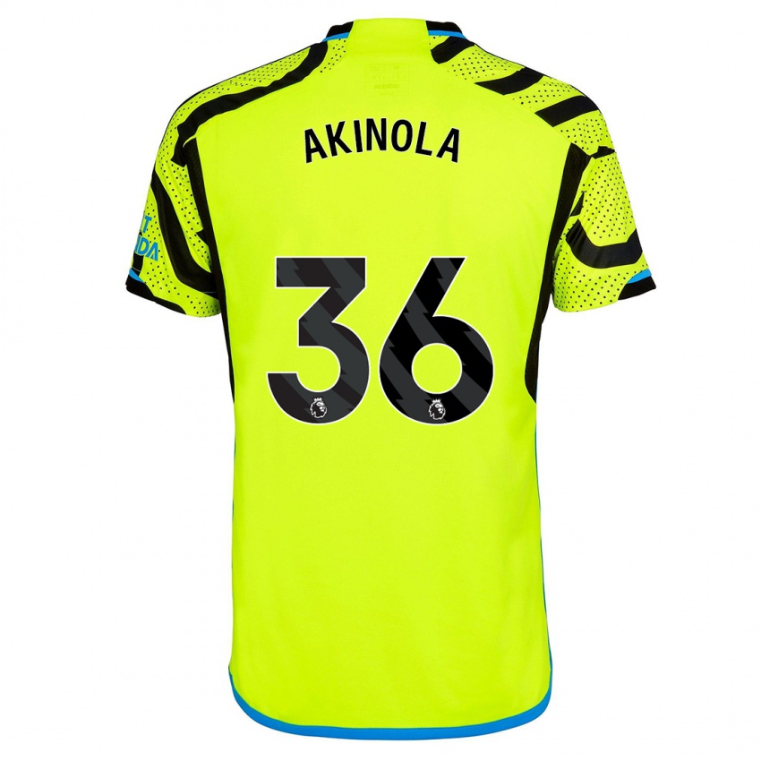 Homem Camisola Tim Akinola #36 Amarelo Alternativa 2023/24 Camisa