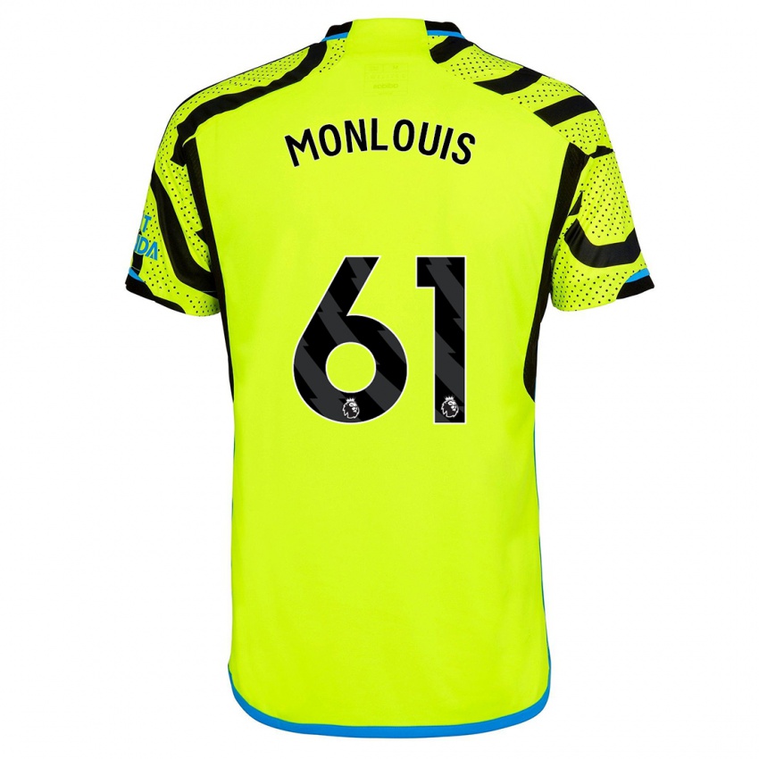 Homem Camisola Zane Monlouis #61 Amarelo Alternativa 2023/24 Camisa