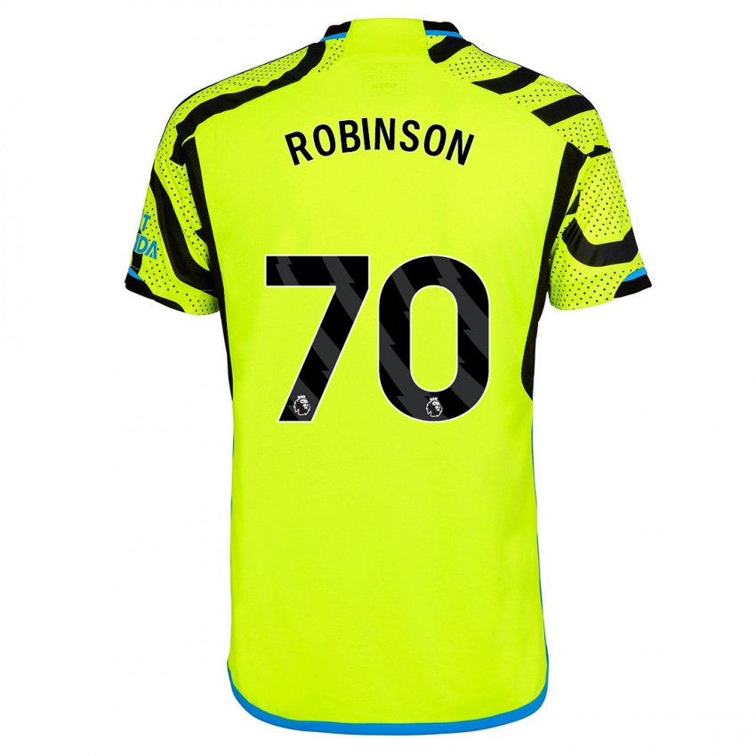 Homem Camisola Josh Robinson #70 Amarelo Alternativa 2023/24 Camisa