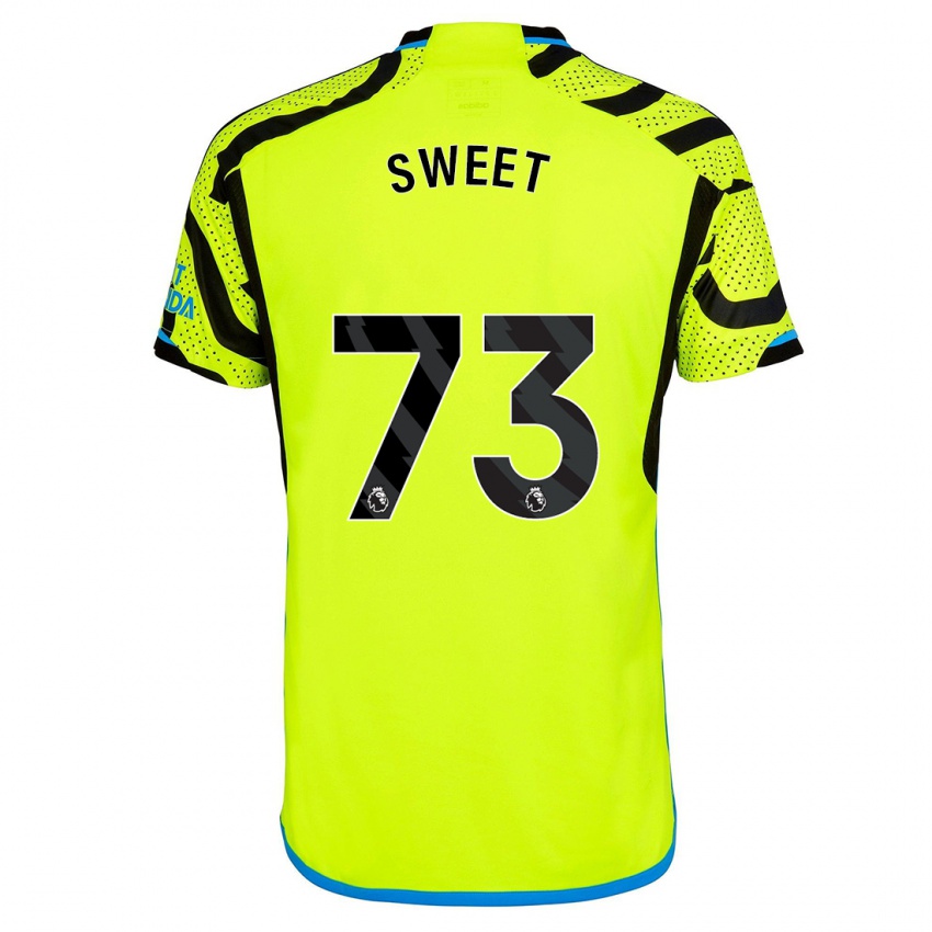 Homem Camisola James Sweet #73 Amarelo Alternativa 2023/24 Camisa