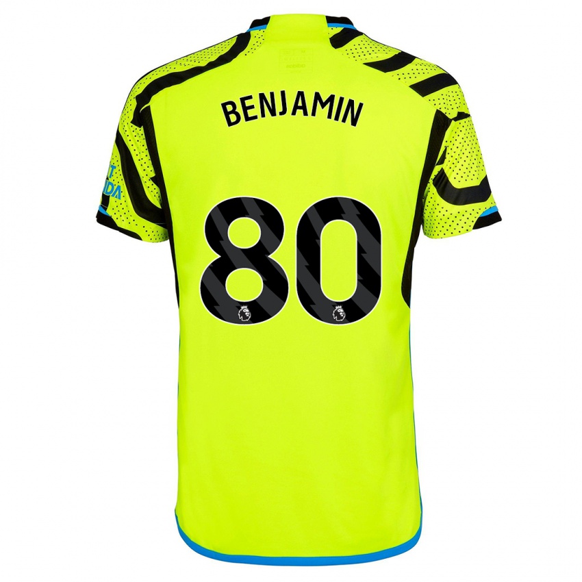 Homem Camisola Omari Benjamin #80 Amarelo Alternativa 2023/24 Camisa