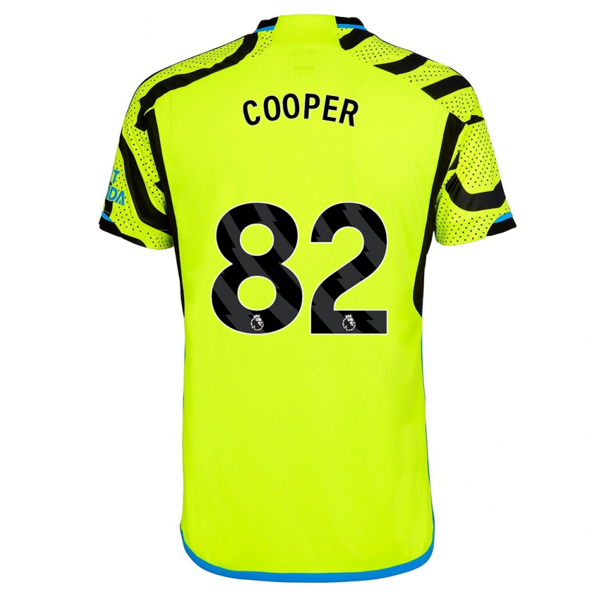 Homem Camisola Noah Cooper #82 Amarelo Alternativa 2023/24 Camisa