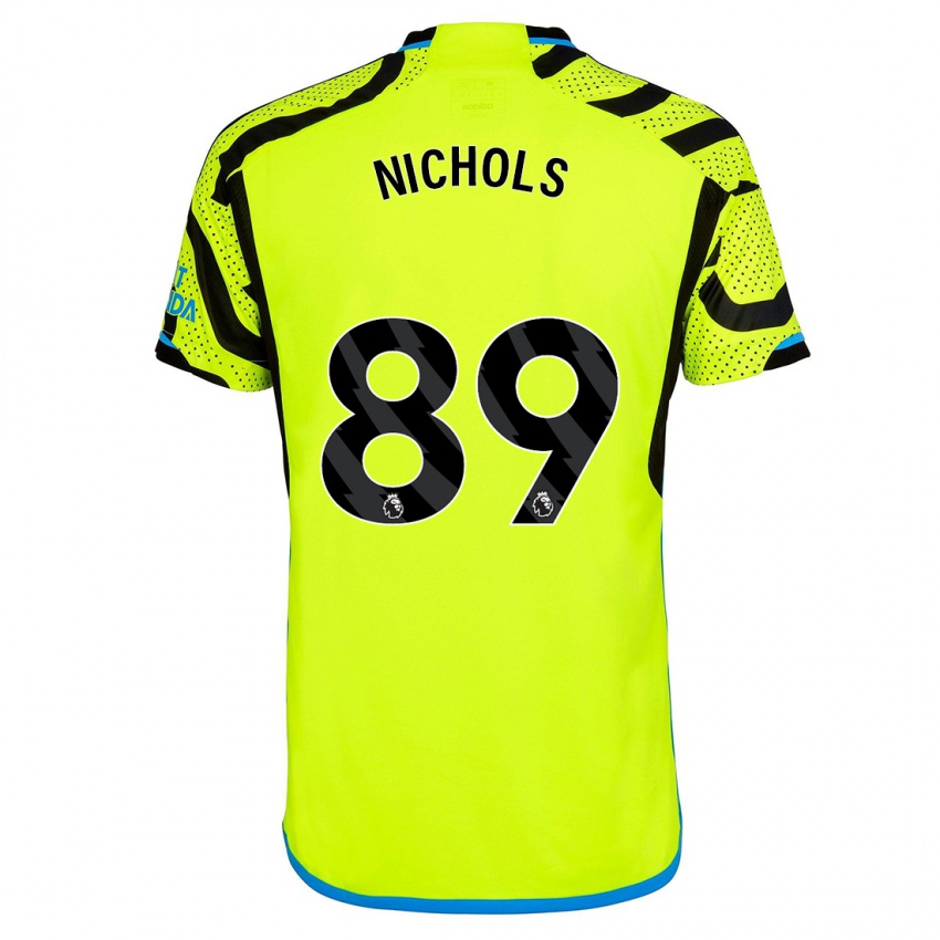 Homem Camisola Josh Nichols #89 Amarelo Alternativa 2023/24 Camisa