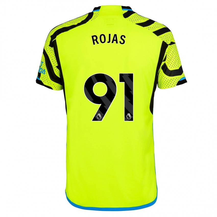 Homem Camisola Alexei Rojas #91 Amarelo Alternativa 2023/24 Camisa