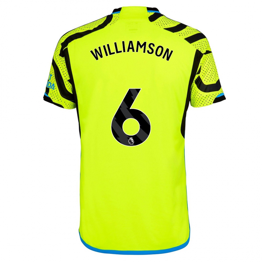 Homem Camisola Leah Williamson #6 Amarelo Alternativa 2023/24 Camisa
