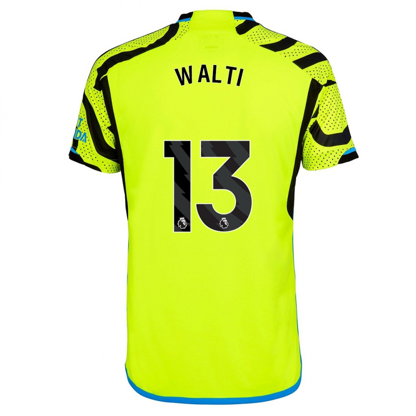 Homem Camisola Lia Walti #13 Amarelo Alternativa 2023/24 Camisa