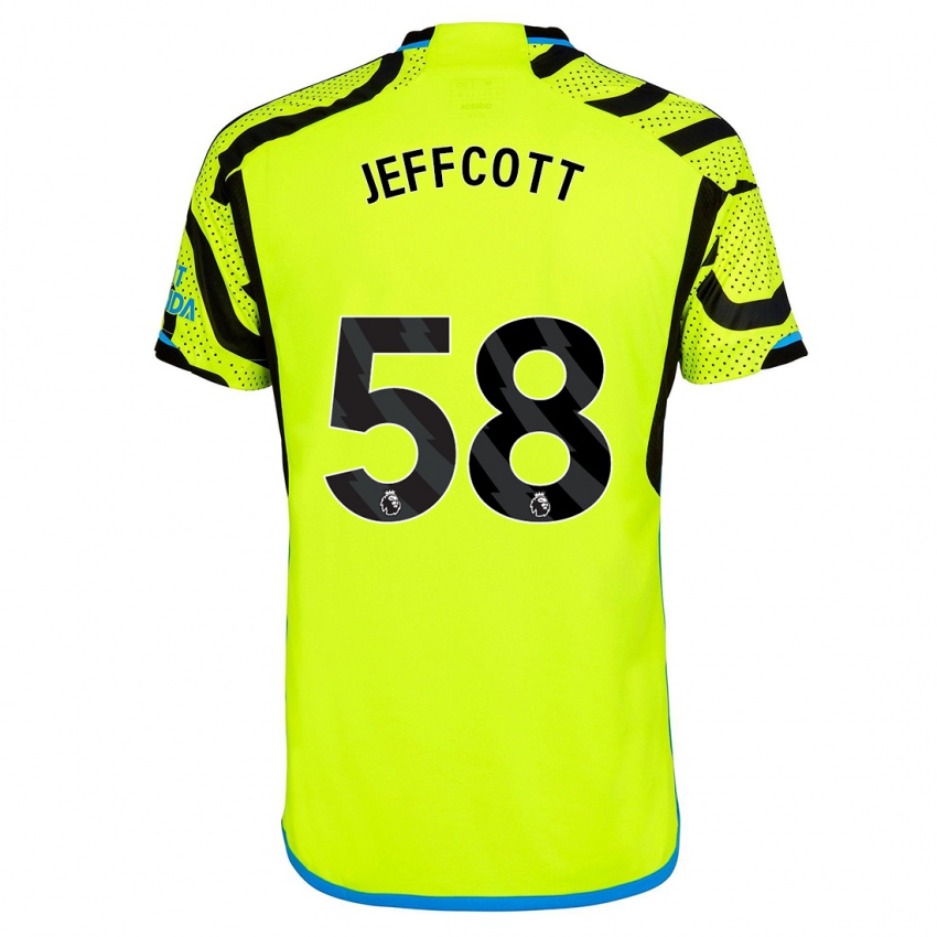 Homem Camisola Henry Jeffcott #58 Amarelo Alternativa 2023/24 Camisa
