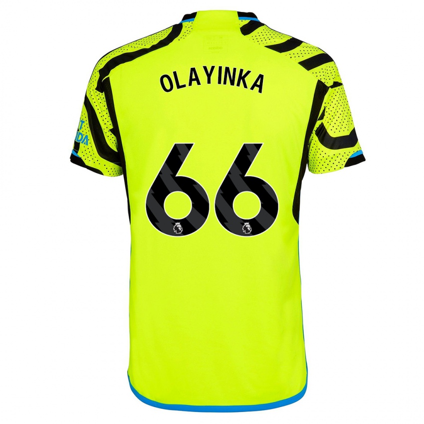 Homem Camisola James Olayinka #66 Amarelo Alternativa 2023/24 Camisa