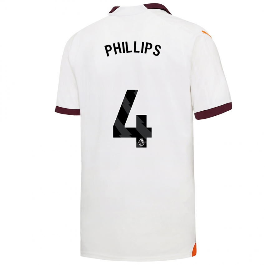 Homem Camisola Kalvin Phillips #4 Branco Alternativa 2023/24 Camisa