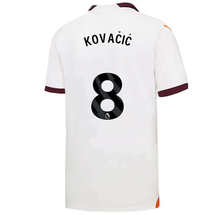 Homem Camisola Mateo Kovacic #8 Branco Alternativa 2023/24 Camisa