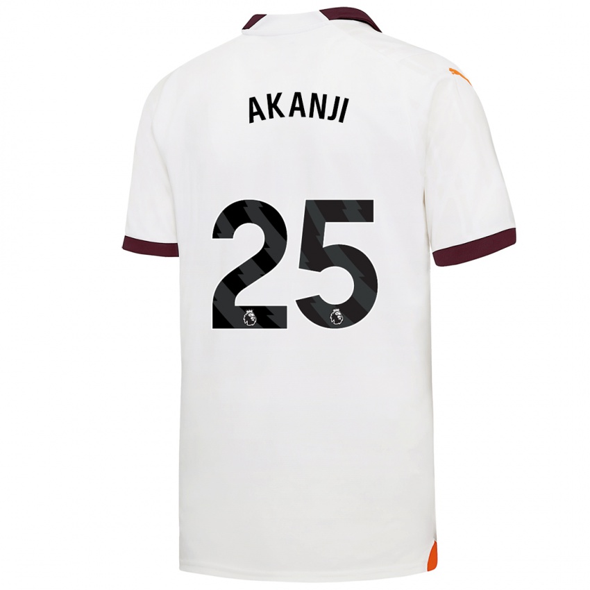 Homem Camisola Manuel Akanji #25 Branco Alternativa 2023/24 Camisa