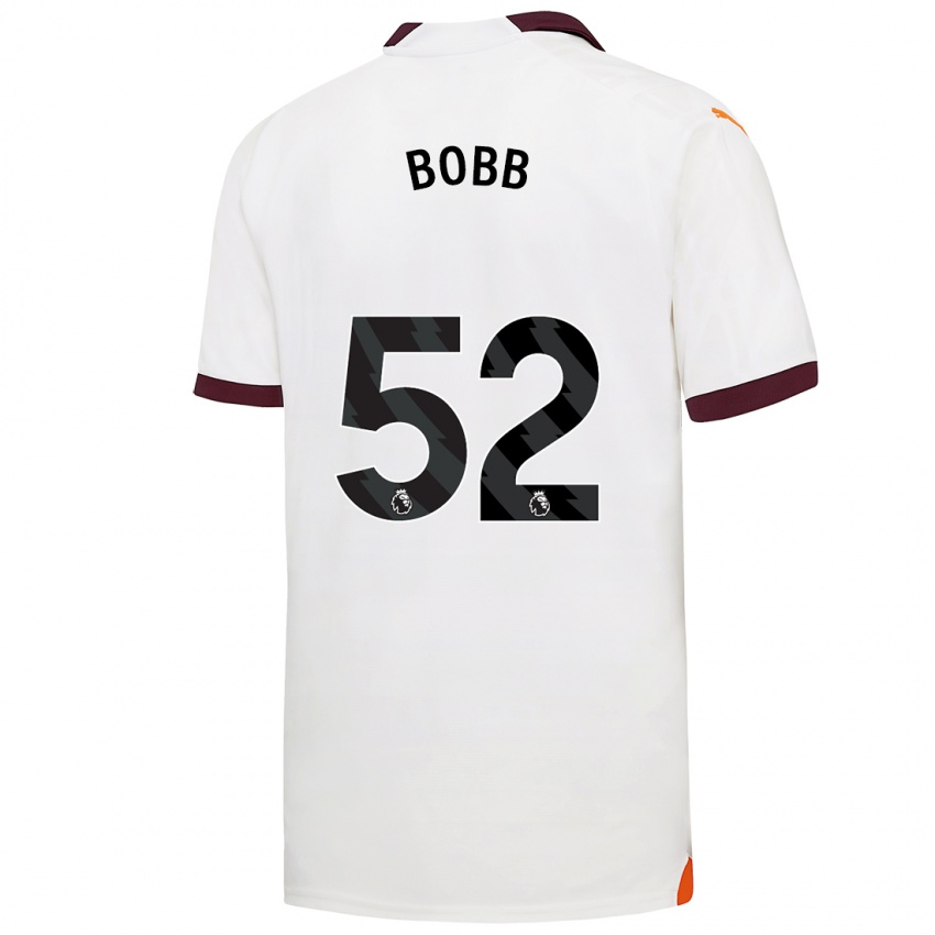 Homem Camisola Oscar Bobb #52 Branco Alternativa 2023/24 Camisa