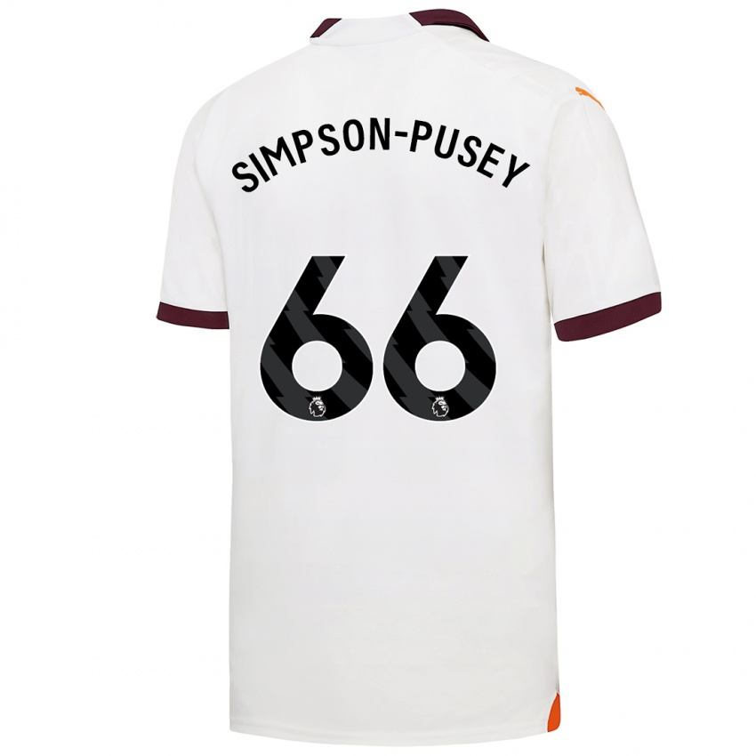 Homem Camisola Jahmai Simpson-Pusey #66 Branco Alternativa 2023/24 Camisa