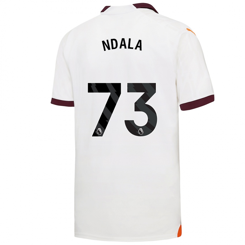 Homem Camisola Joel Ndala #73 Branco Alternativa 2023/24 Camisa