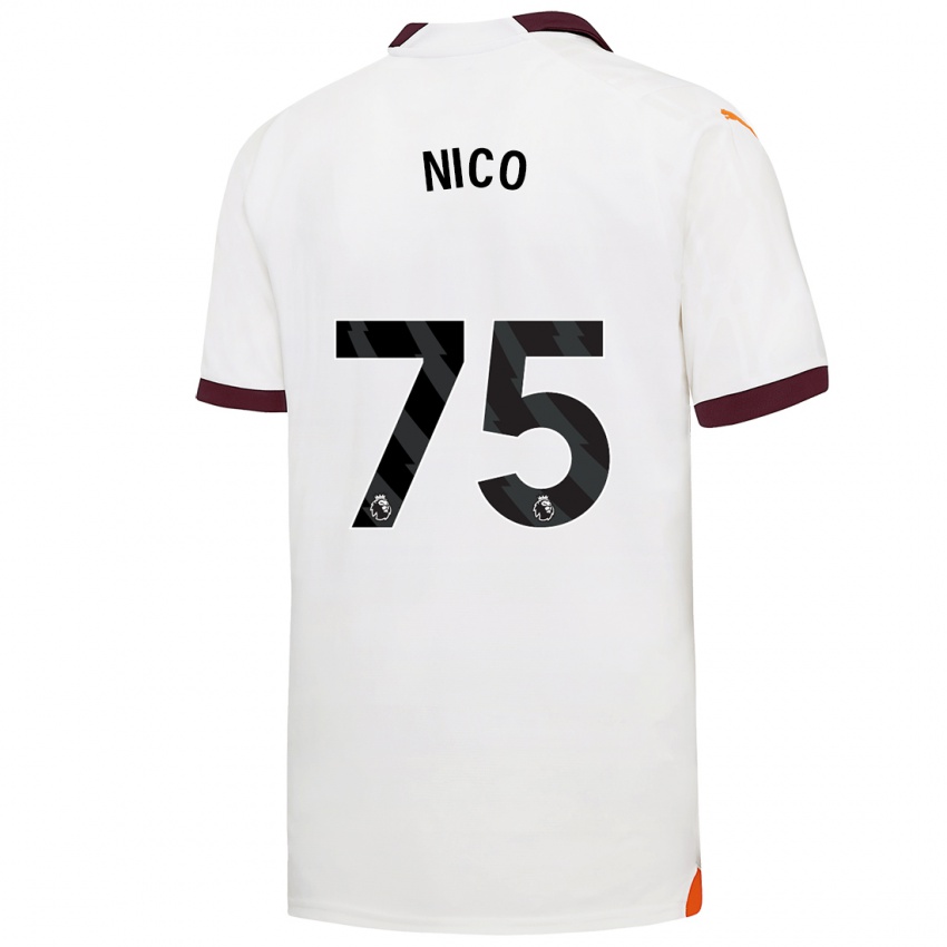 Homem Camisola Nico O'reilly #75 Branco Alternativa 2023/24 Camisa