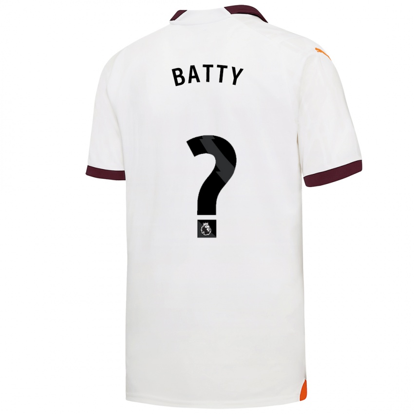 Homem Camisola Daniel Batty #0 Branco Alternativa 2023/24 Camisa
