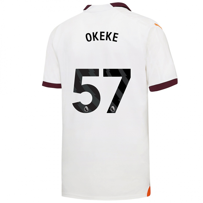 Homem Camisola Michael Okeke #57 Branco Alternativa 2023/24 Camisa