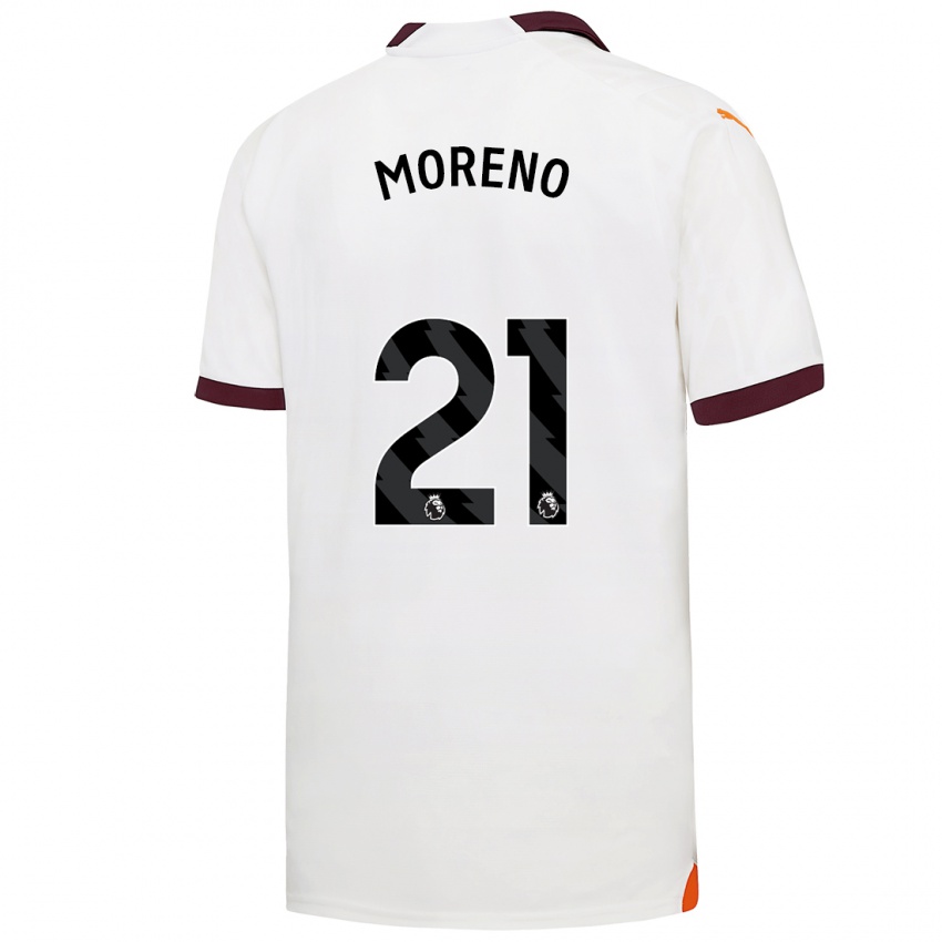 Homem Camisola Marlos Moreno #21 Branco Alternativa 2023/24 Camisa