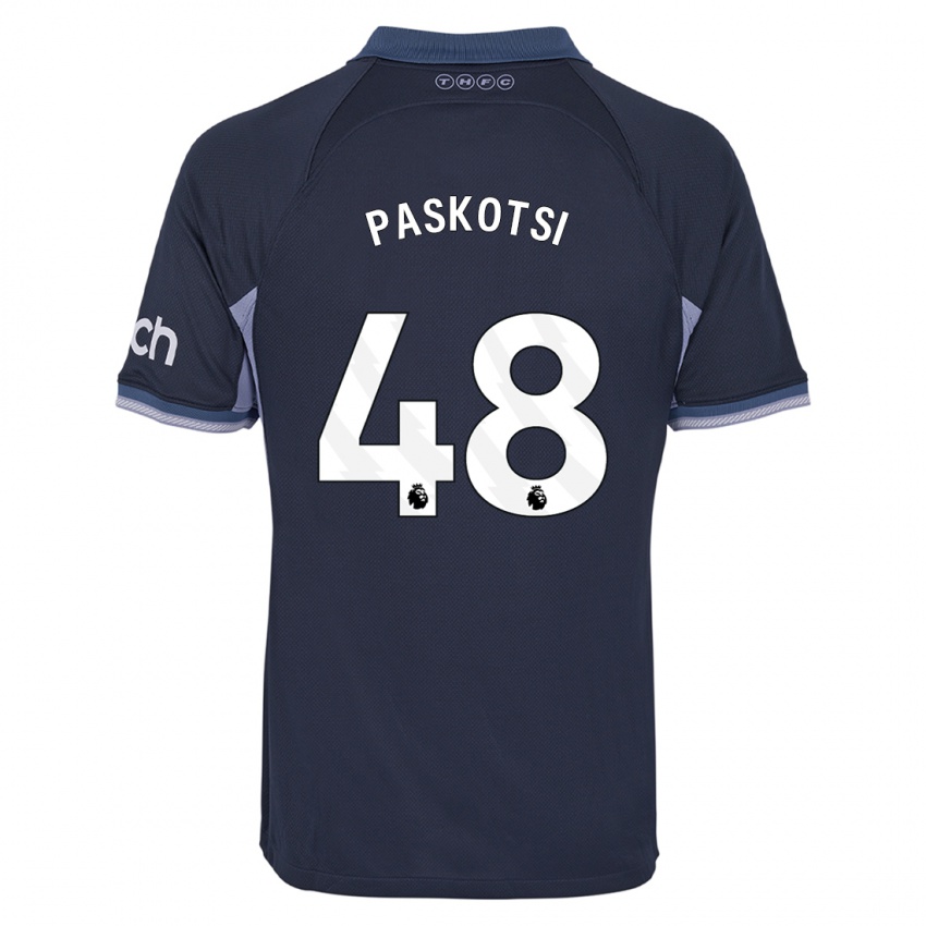 Homem Camisola Maksim Paskotsi #48 Azul Escuro Alternativa 2023/24 Camisa