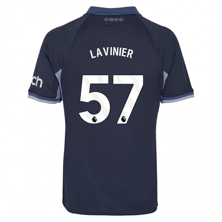 Homem Camisola Marcel Lavinier #57 Azul Escuro Alternativa 2023/24 Camisa